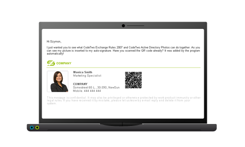 QR-Code in Signatur