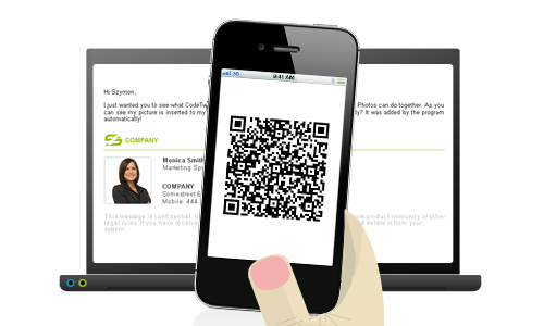 QR-Code vom Bildschirm einscannen