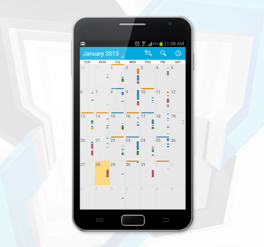 Exchange-Kalender auf einem Android-Smartphone
