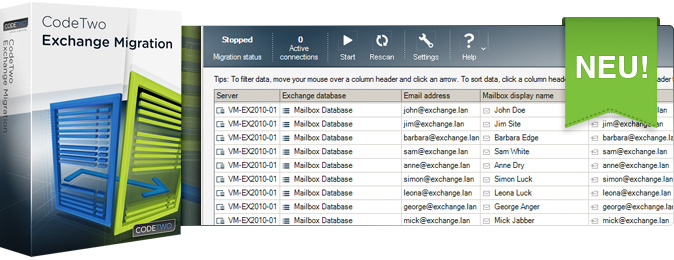 Problemlose Exchange Cross-Forest Migrationen – CodeTwo Exchange Migration jetzt erhältlich!