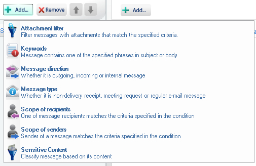 Exchange Rules Pro - Auswahl der Aktion Autoresponder