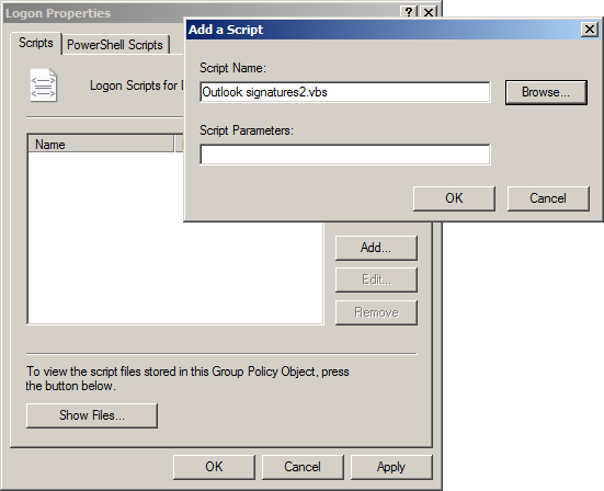 Logon Properties