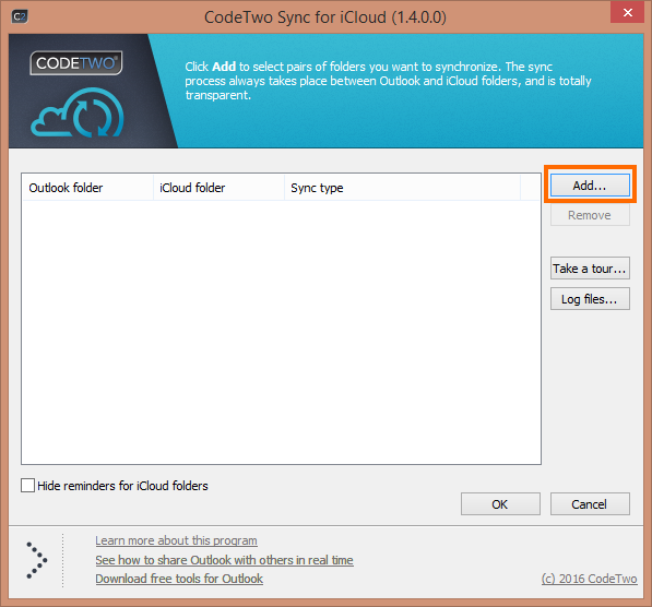 CodeTwo-Sync-for-iCloud-settings
