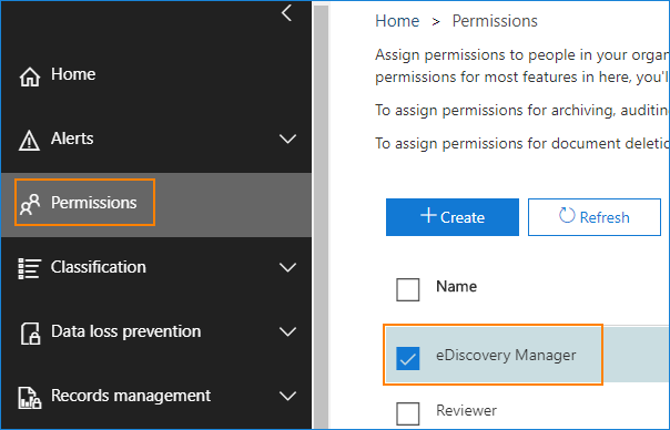 eDiscovery Manager