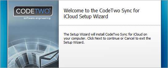 Welcome-to-CodeTwo-Sync-for-iCloud-Setup-Wizard