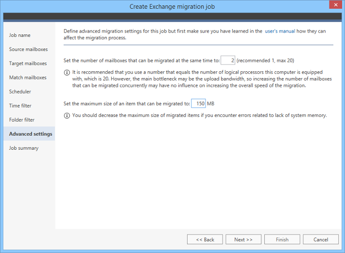 CodeTwo Migration size limit