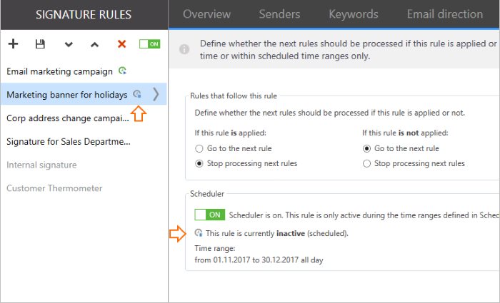 Scheduler custom time for holidays