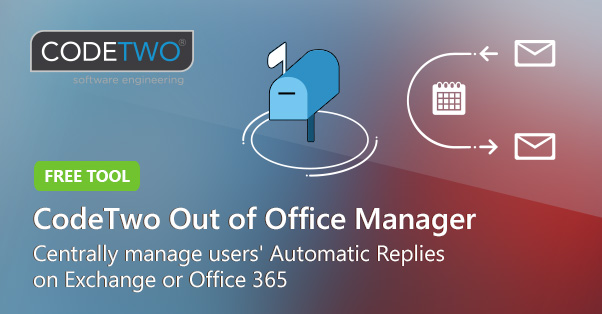 CodeTwo Out of Office Manager