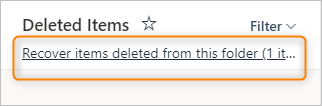Wiederherstellen gelöschter Elemente - Outlook im Web