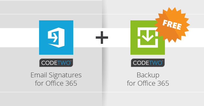 CodeTwo Email Signatures for Office 365 jetzt mit kostenlosem Backup-Tool