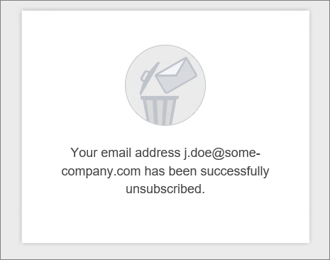 DSGVO - Abmeldung von der Mailingliste