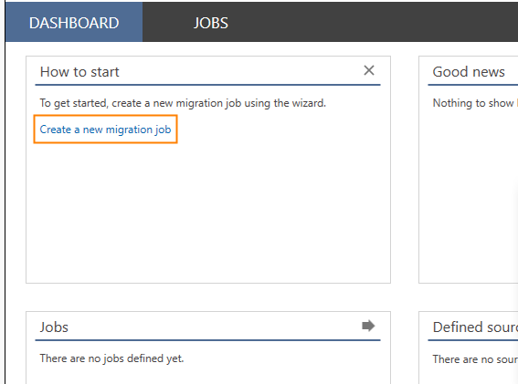 Migrationsjob einrichten