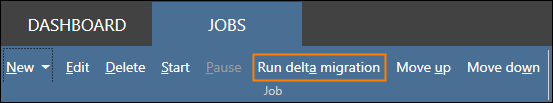 Run delta migration