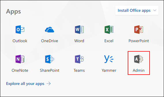 Office 365 Admin Center