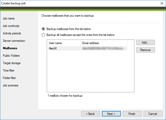 Backup-Job erstellen