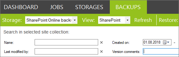 SharePoint-Backup