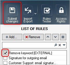 Submit changes