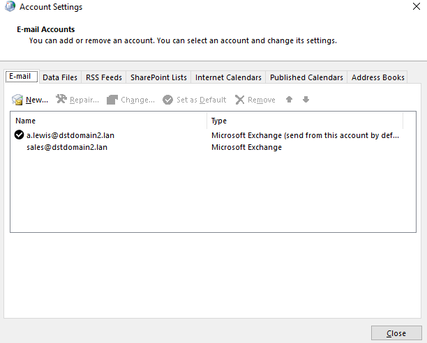 E-Mail-Kontoeinstellungen