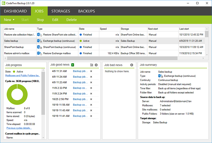 Sicheres Backup von Office 365