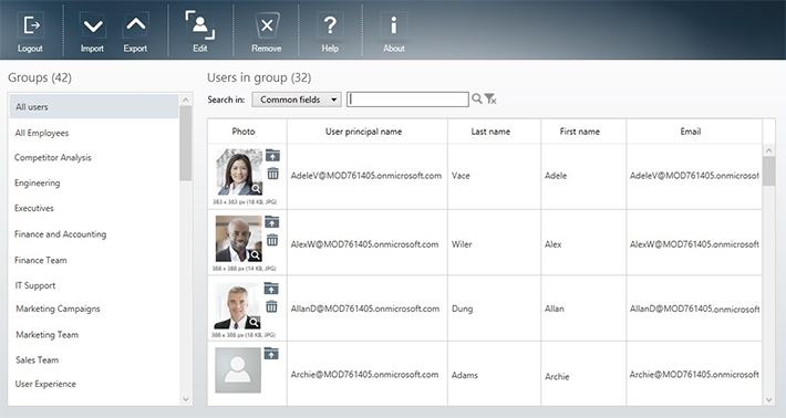 Office 365-Freeware: Benutzerfotos im Augenblick hochladen