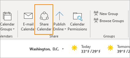 Share Calendar icon