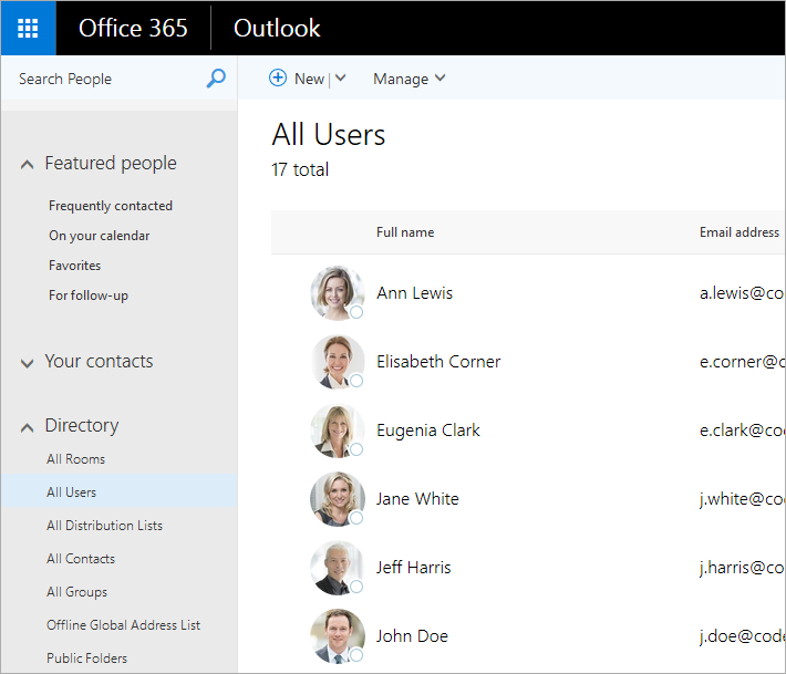 Outlook on the web (OWA)