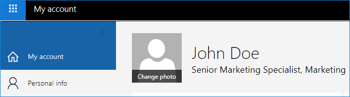 Fotoänderung in in Microsoft 365-Profil