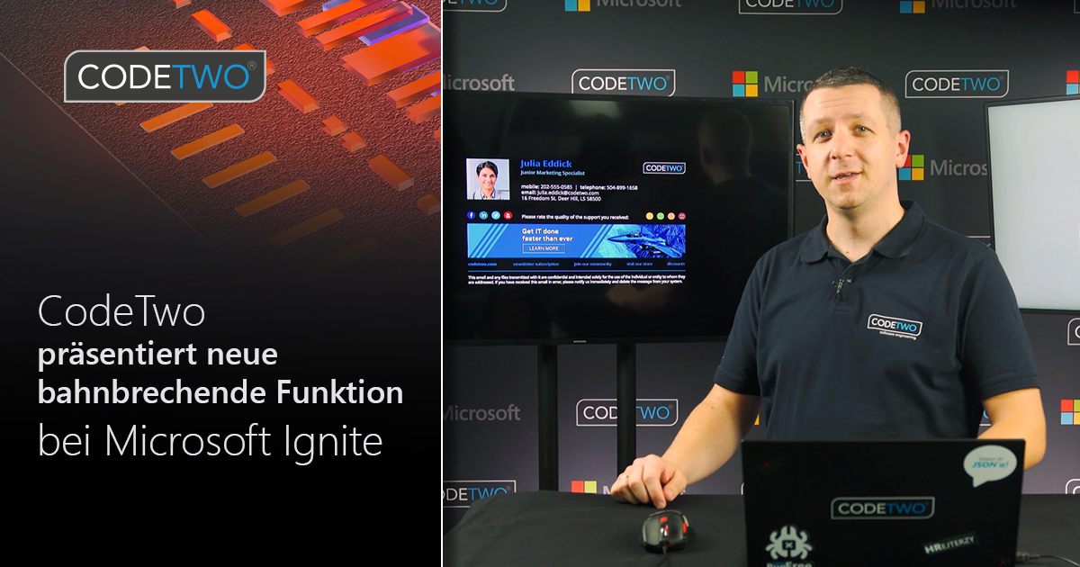 Microsoft Ignite 2020: Neue Funktion von CodeTwo