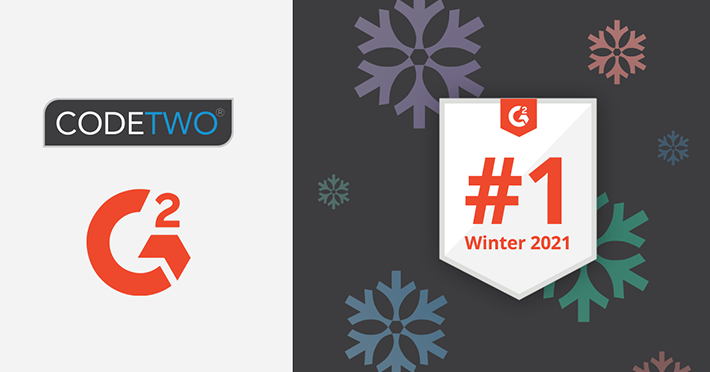 CodeTwo-Programme ausgezeichnet im G2-Winterbericht 2021
