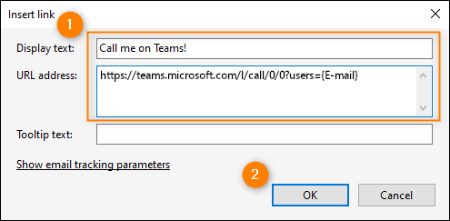 CodeTwo Exchange Rules - Einfügen eines Teams-Links