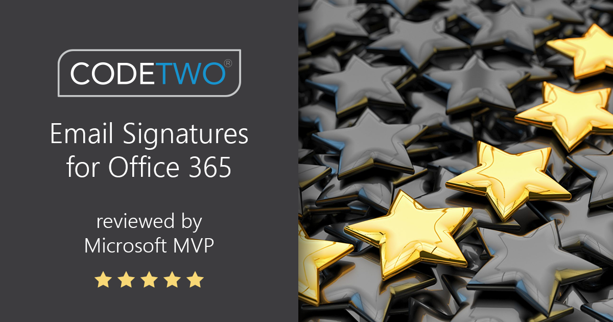 CodeTwo Email Signatures for Office 365 von Microsoft MVP als bestes Signaturtool bewertet