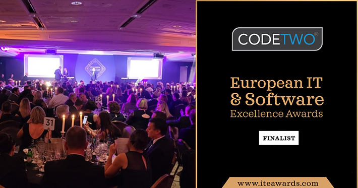 CodeTwo ausgezeichnet bei den European IT & Software Excellence Awards 2021