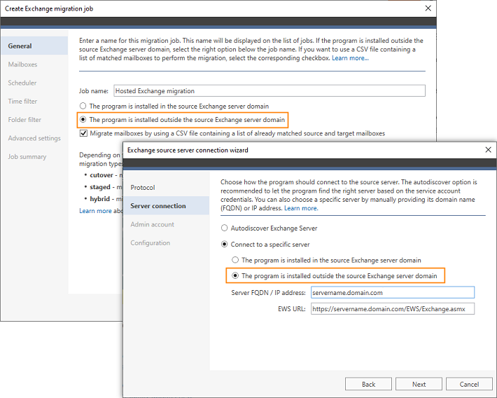 Migrationstools von CodeTwo - Migration von gehosteten Exchange-Diensten