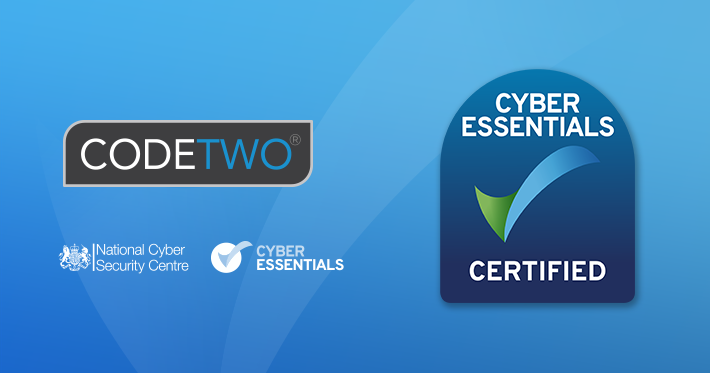 CodeTwo ist jetzt Cyber Essentials-zertifiziert