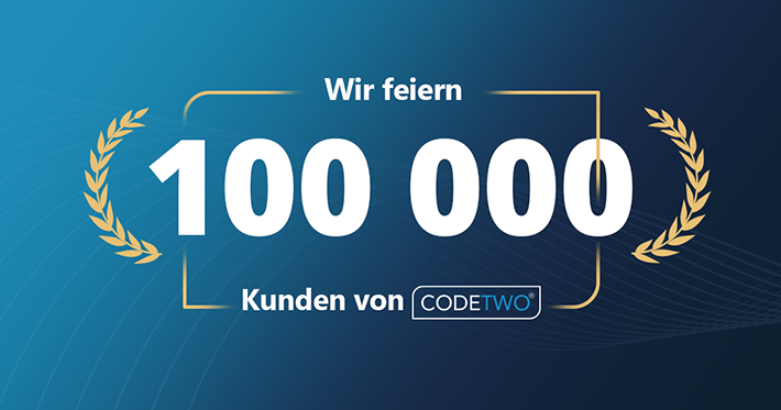 Die Software von CodeTwo wird jetzt von über 100 000 Unternehmen eingesetzt