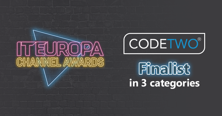 CodeTwo anerkannt als Finalist in 3 Kategorien bei den IT Europa Channel Awards 2022