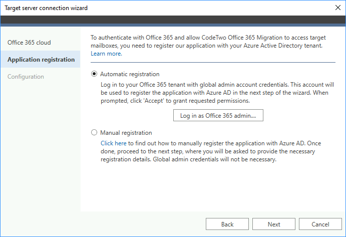 Registrierung der Anwendung in Azure Active Directory