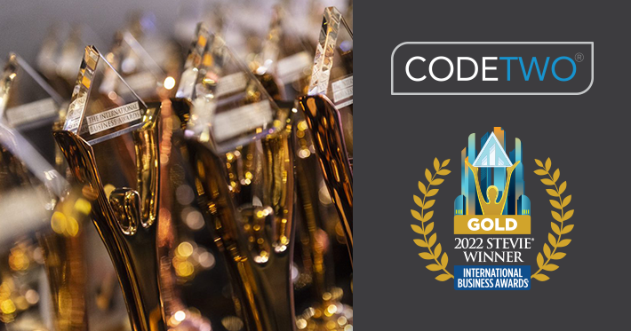 CodeTwo ausgezeichnet bei den 2022 International Business Awards (Stevie Awards)