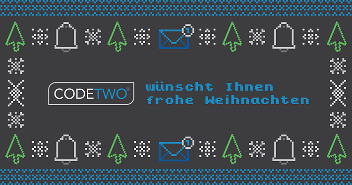 Frohe Weihnachten wünscht CodeTwo