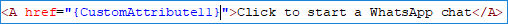 Hinzufügen eines benutzerdefinierten Attributes zu HTML 