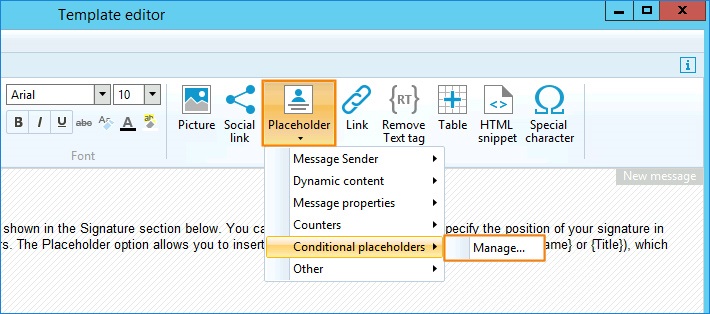 02 - Exchange Rules Pro, Verwalten von bedingten Platzhaltern