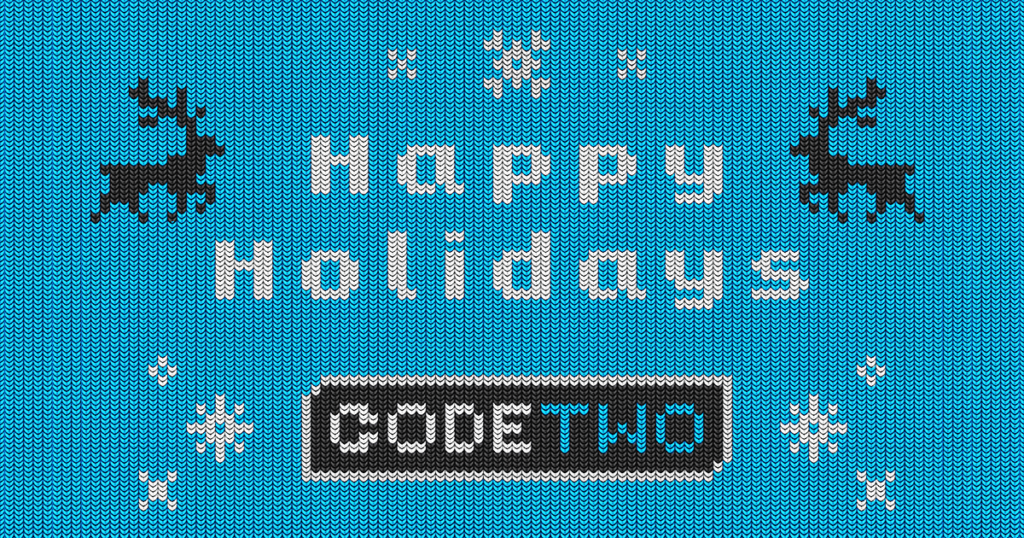 Frohe Weihnachten und alles Gute für 2024 wünscht CodeTwo!