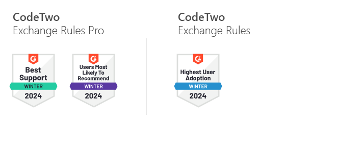 G2 Winter 2024-Auszeichnungen für Exchange Rules (Pro)