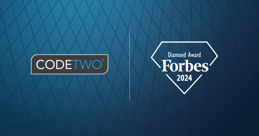 CodeTwo ausgezeichnet mit dem Forbes Diamanten für 2024