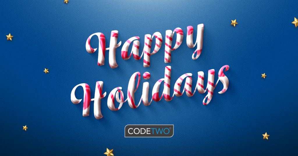 CodeTwo wünscht frohe Weihnachten 2024