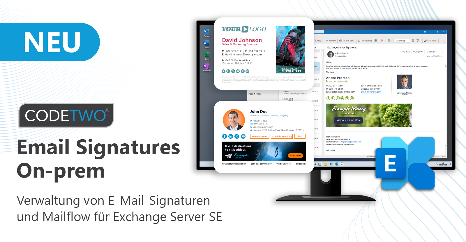 CodeTwo bringt ein neues E-Mail-Signaturprodukt für Exchange Server SE auf den Markt