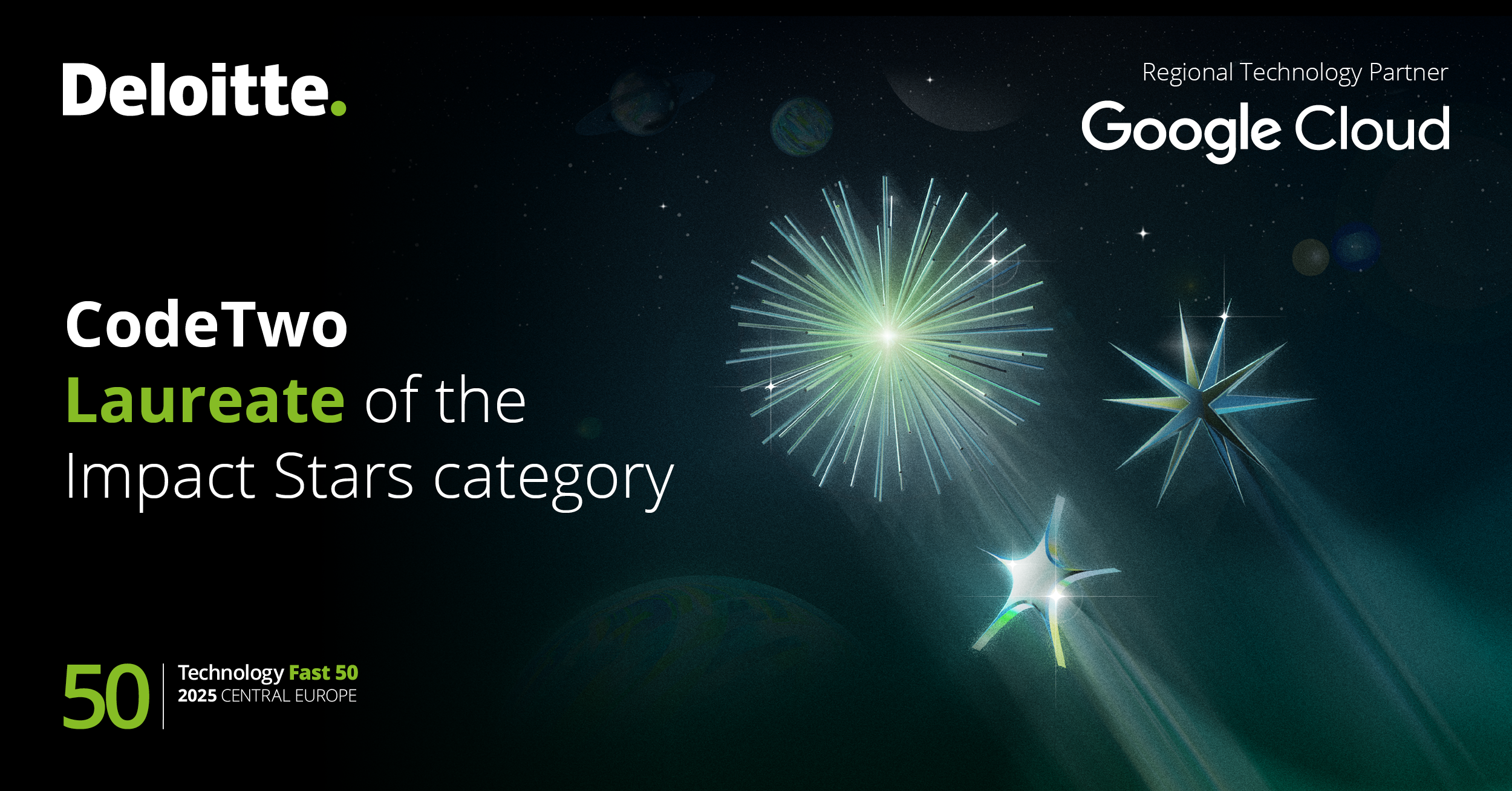 CodeTwo erhält den Deloitte Technology Fast 50 Impact Stars Award!