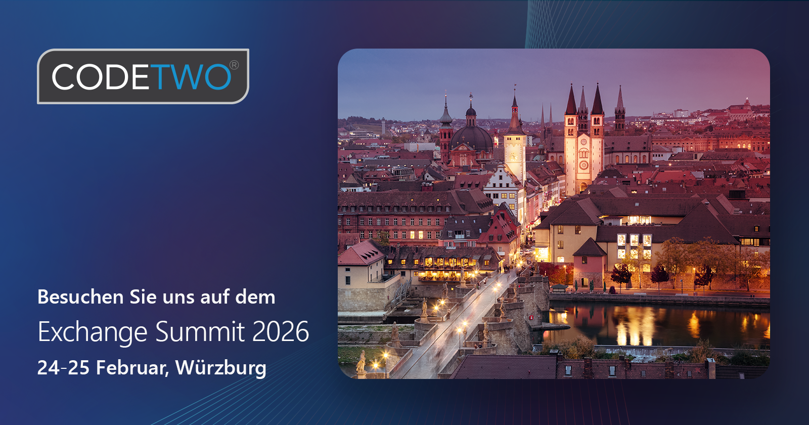 CodeTwo beim Exchange Summit 2026 in Würzburg