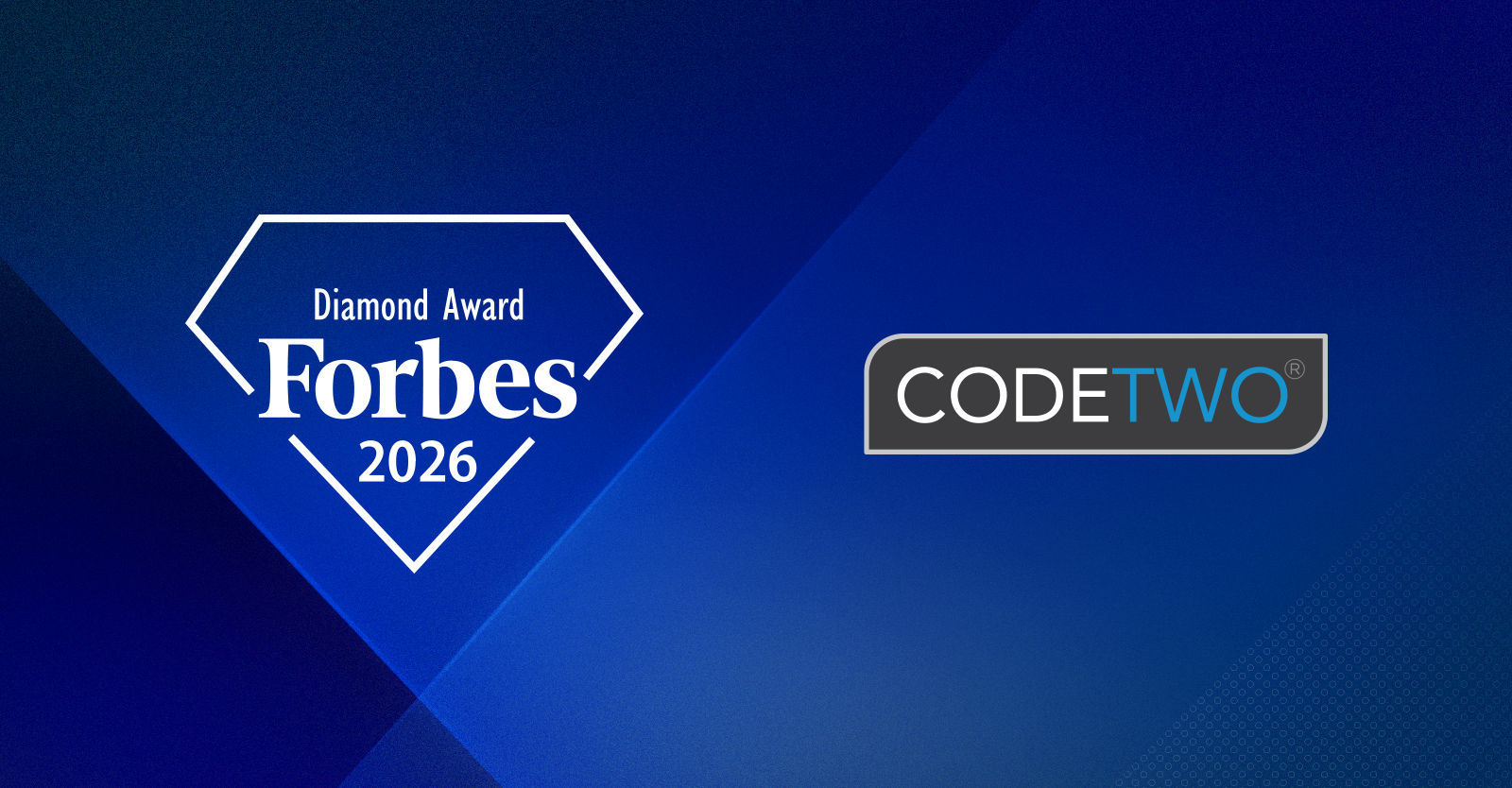 CodeTwo erhält den Forbes Diamanten 2026 für die am schnellsten wachsenden Unternehmen