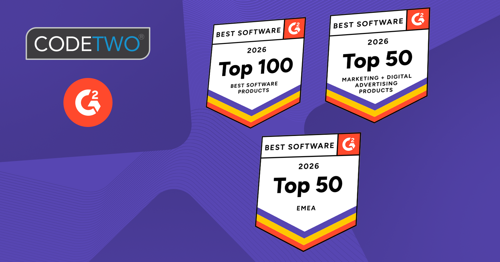 G2 Best Software Awards 2026: CodeTwo Email Signatures 365 ist das beste Signaturtool